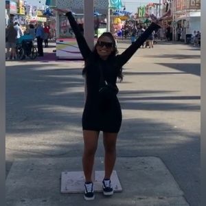 Tight fitted body con dress with mesh detail